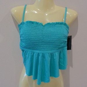 Kenneth Cole Reaction Size Small / RS41K89 Bright Coral / New Swim Tankini Top